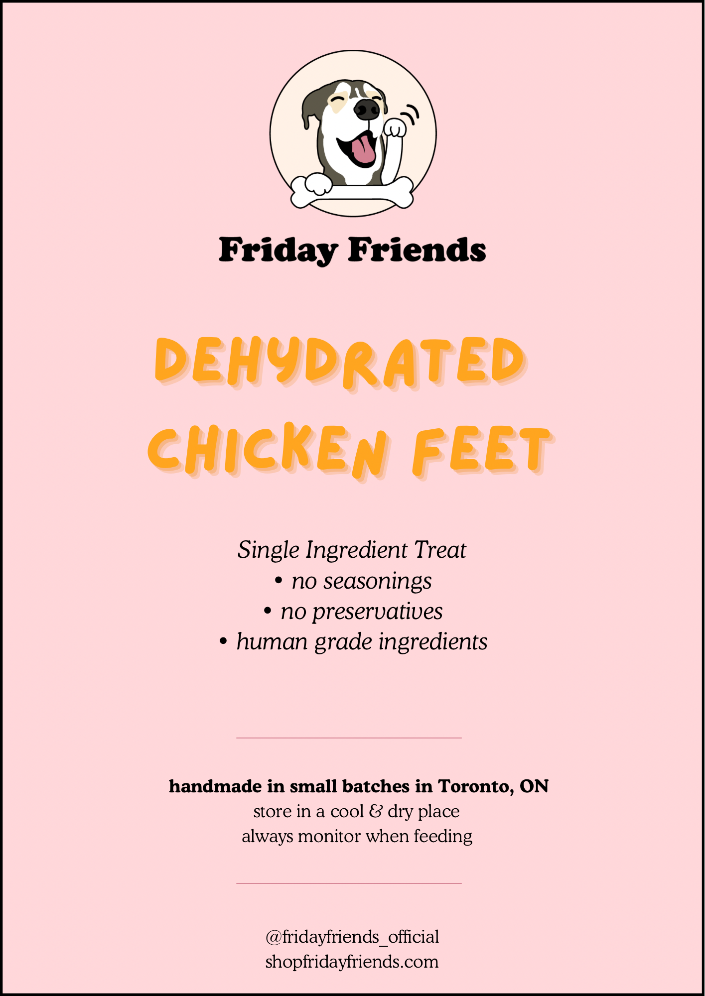 🤤 Dehydrated Chicken Feet